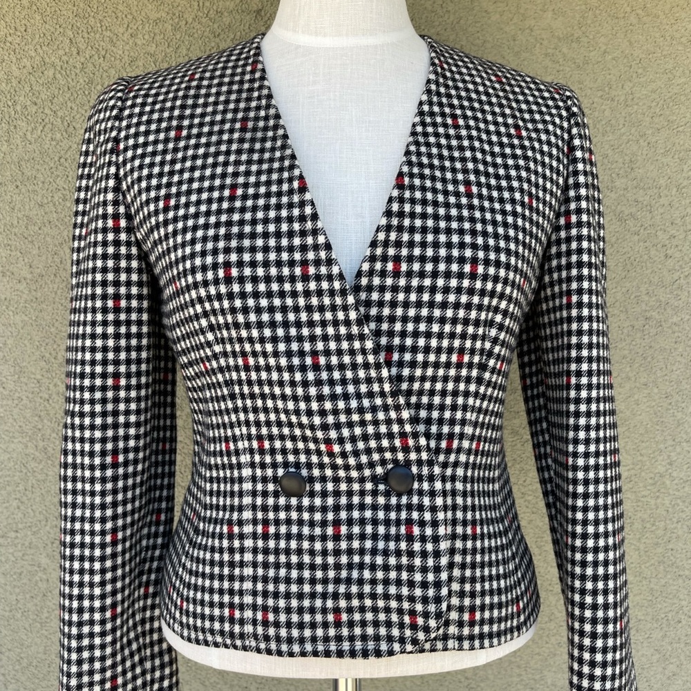 Pendleton Plaid Vintage Wool Blazer - image 2